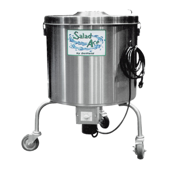 Delfield SALD-1 Service, Installation And Care Manual