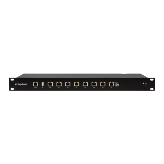 Ubiquiti EdgeRouter ER-8 Quick Start Manual