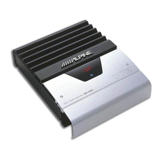 Alpine MRD-M300 Owner's Manual