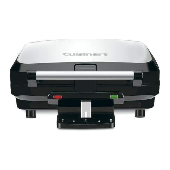 Cuisinart 4-Slice Belgian Waffle Maker WAF-100 Instruction Booklet