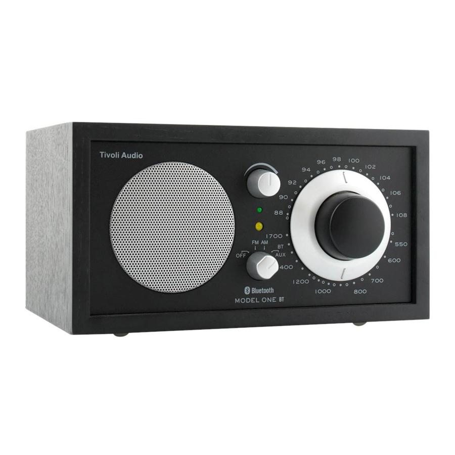 Tivoli Audio ONE BT Owner's Manual