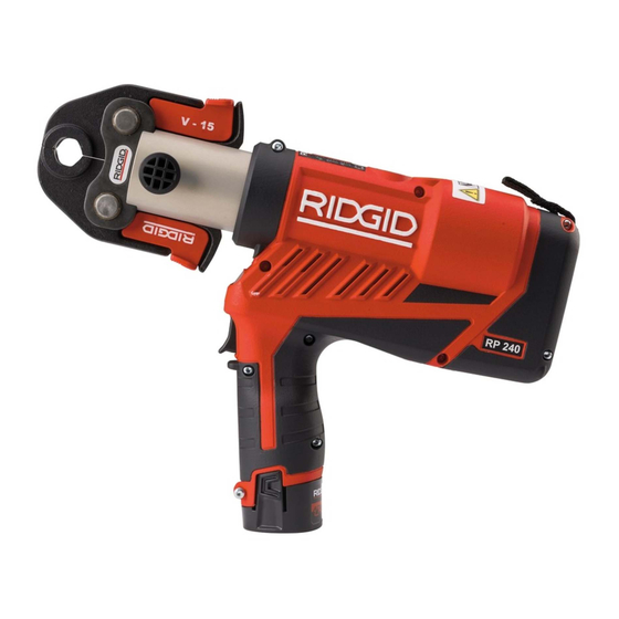 RIDGID RP 240 User Manual