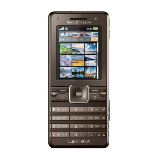 Sony Ericsson K770i User Manual