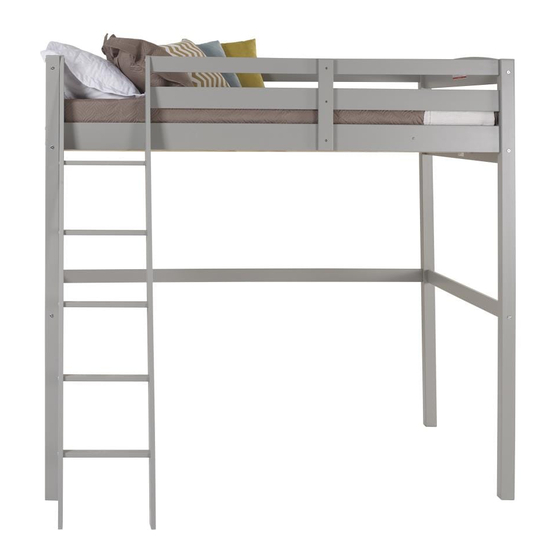 Camaflexi Concord Full Size Hight Loft Bed Assembly Instructions Manual