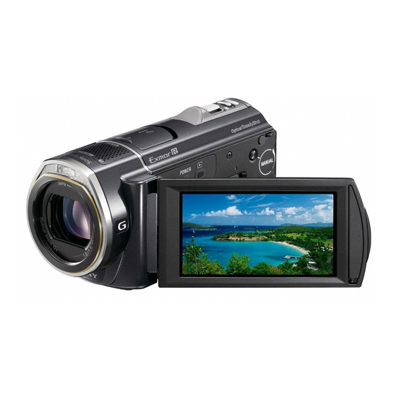 Sony Handycam HDR-CX500E Memory Camcorder Manuals