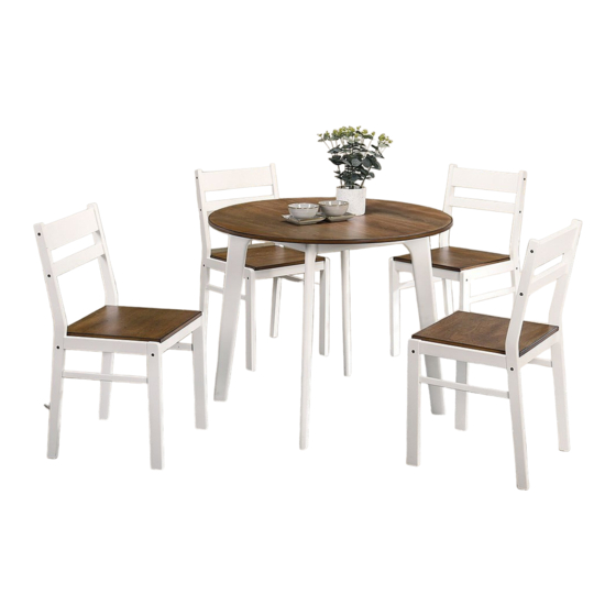 Furniture of America CM3713RT-5PK Assembly Instructions Manual
