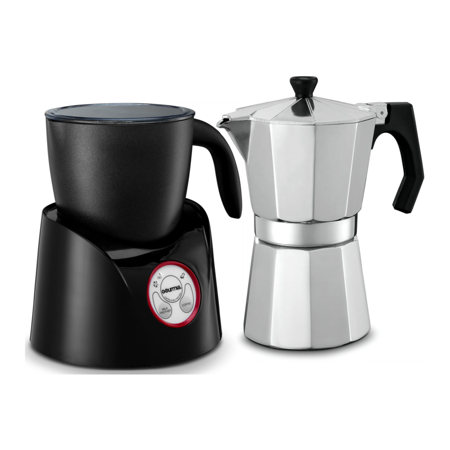 Milk Frothers, Gourmia GMF255 Espresso Coffee Pot & Milk Frother