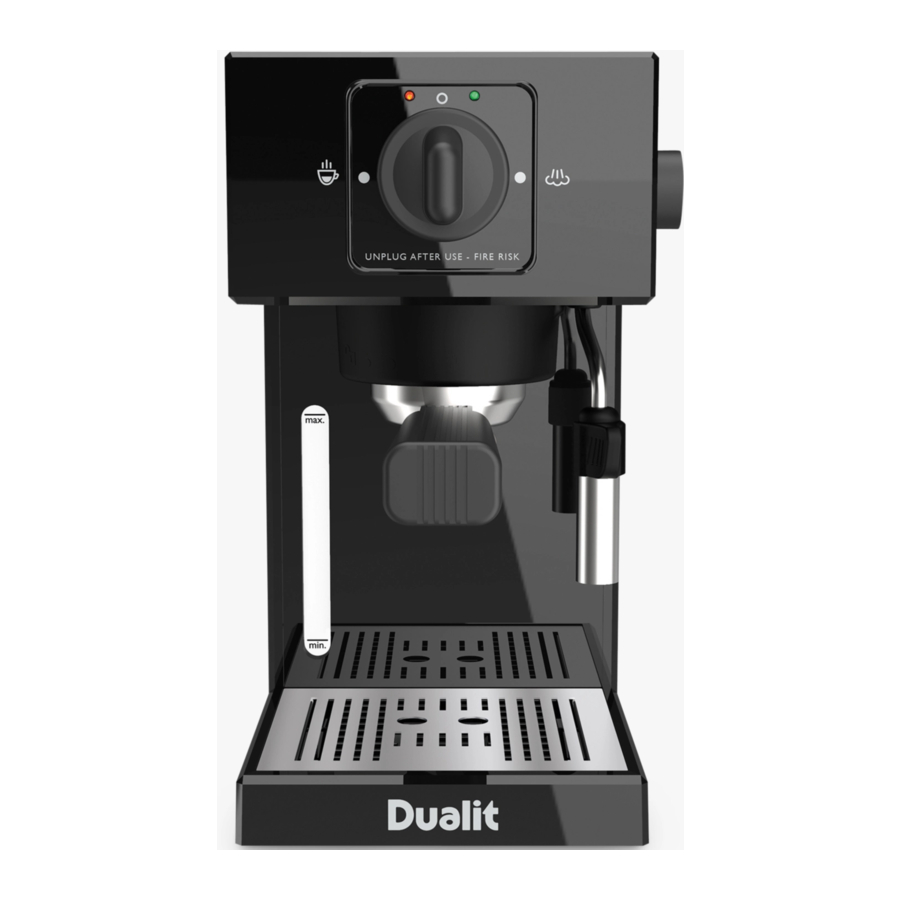 Dualit Espresso Coffee Machine Manual