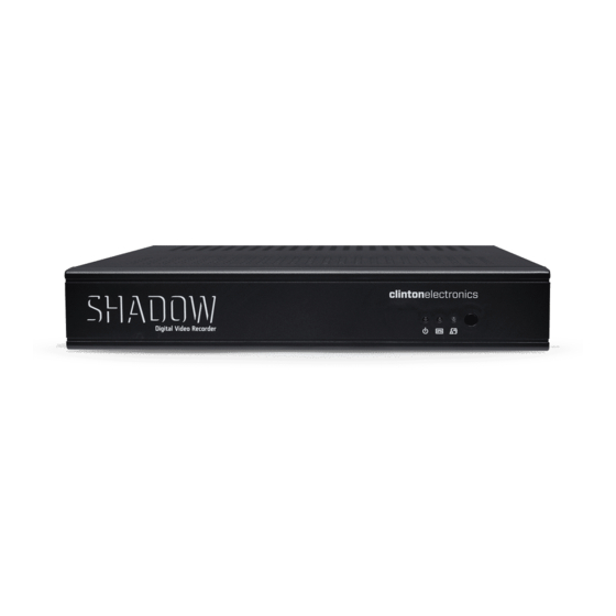 Clinton Electronics Shadow Pro User Manual