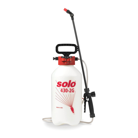 Solo 430-1G Operator's Manual & Spare Parts List