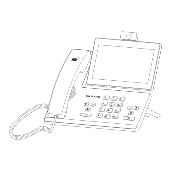 Zultys Smart Media Phone Quick Start Manual