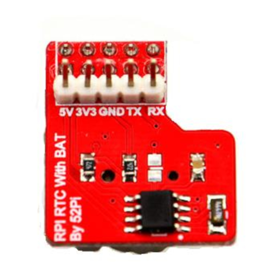 Raspberry Pi 52PI-RPI-RTC User Manual