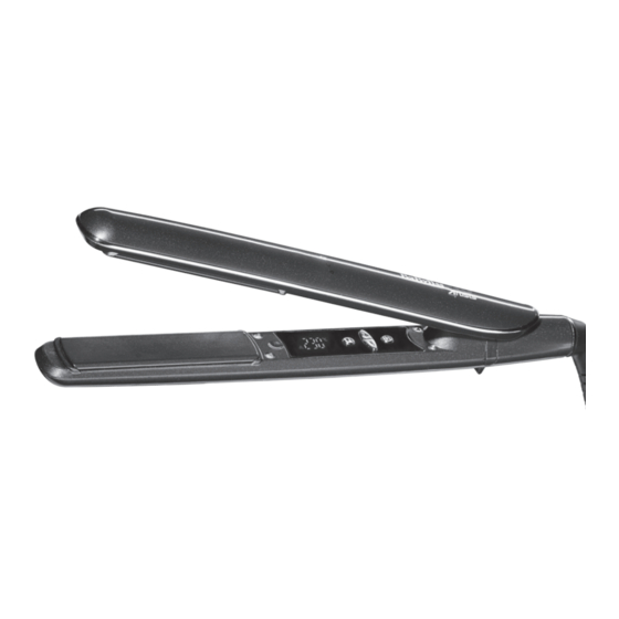 BaByliss PRO 4rtists DIGISTYLE KERATIN LUSTRE BAB2395E Manual