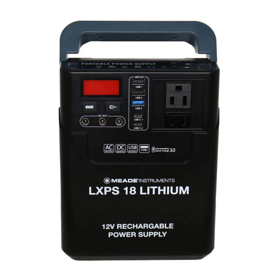 Meade LXPS 18 Manual