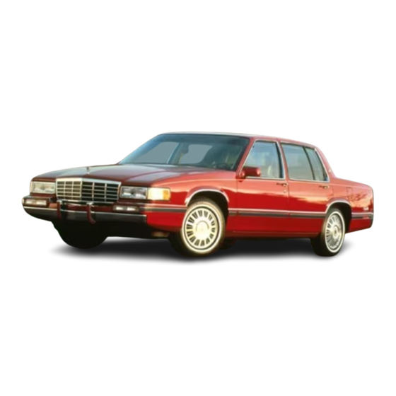 Cadillac 1993 DeVille Owners Literature