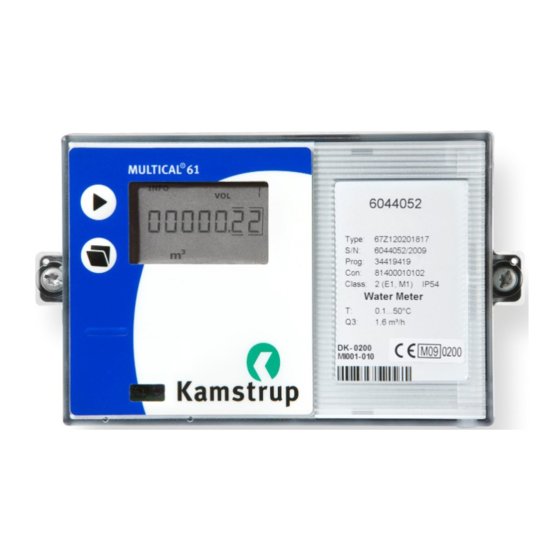 Kamstrup MULTICAL 61 Technical Description