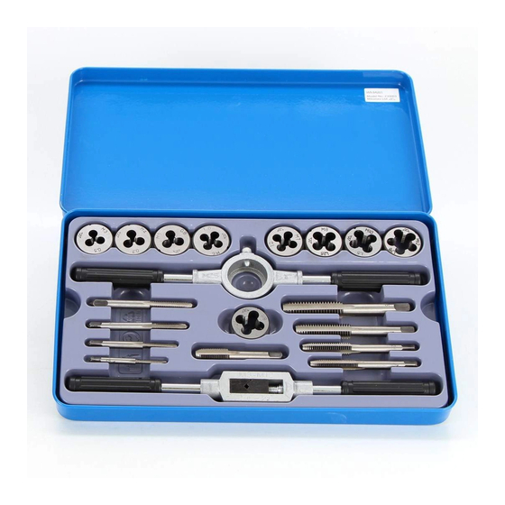 Powerfix Profi Tap & Die Set Operation And Safety Notes