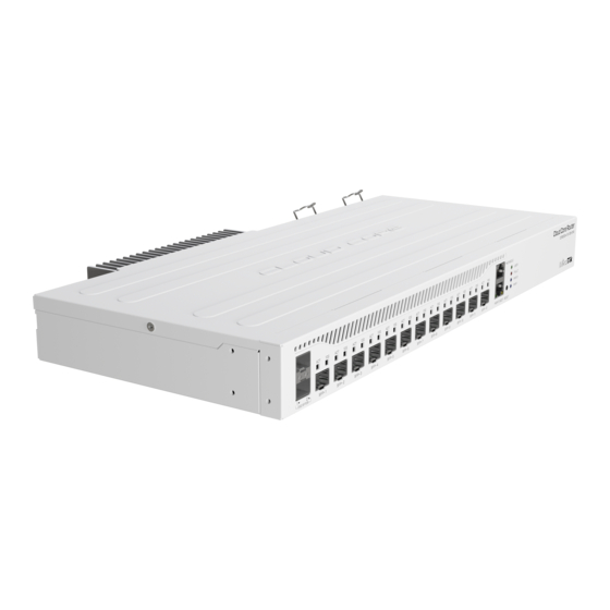 MikroTik CCR2004-1G-12S+2XS Quick Start Manual