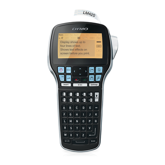 Dymo LabelManager 420P User Manual