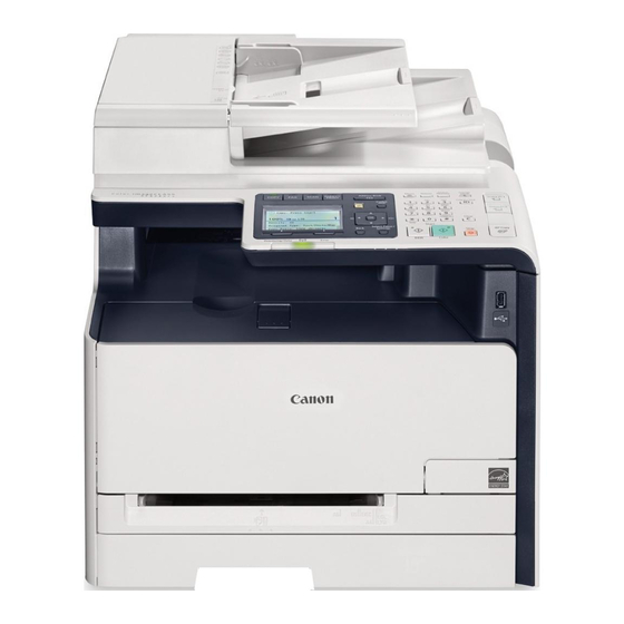 Canon Color imageCLASS MF8280Cw Settings Manual
