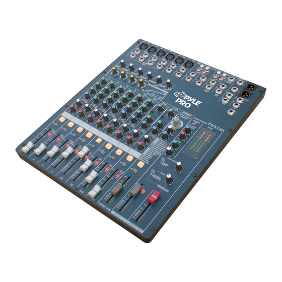 Pyle Pro PMX-1205 Owner's Manual