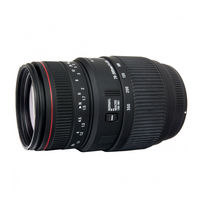 Sigma 70-300mm F4-5.6 APO DG MACRO Instructions