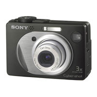 Sony CYBER-SHOT DSC-W1 Operating Instructions Manual