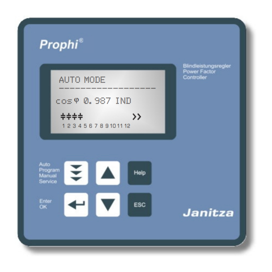 janitza Prophi 12R Manuals