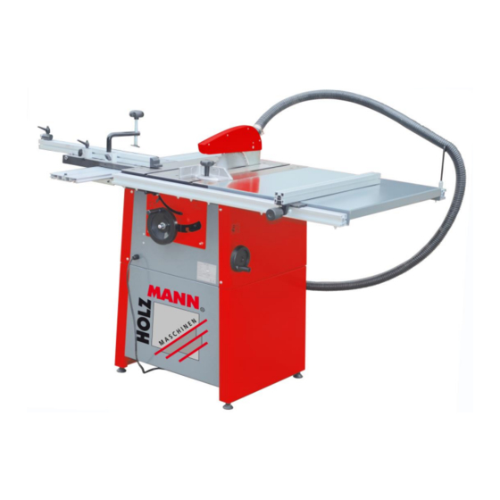 HOLZMANN MASCHINEN TS 250 User Manual