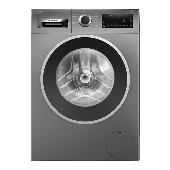 Bosch WGG244FRGB User Manual And Installation Instructions