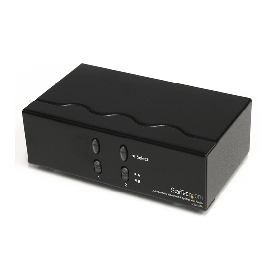 StarTech.com ST222MXA Instruction Manual