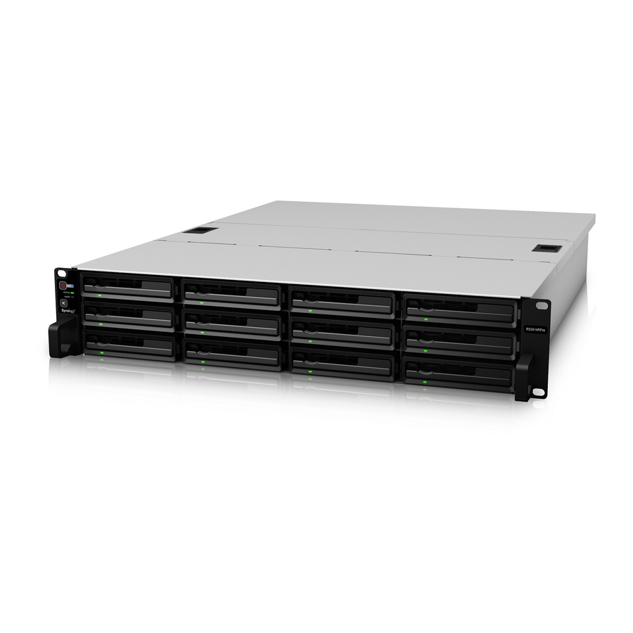 Synology RackStation RS3614xs+ Quick Installation Manual