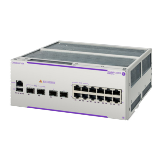 Alcatel-Lucent Enterprise OmniSwitch 6865 Manuals