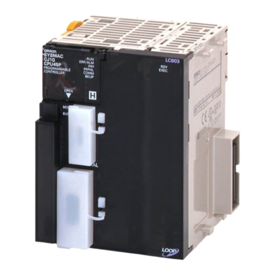 Omron CJ1G/H-CPU series Operation Manual