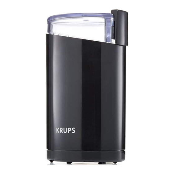 Krups F203 Instructions Manual