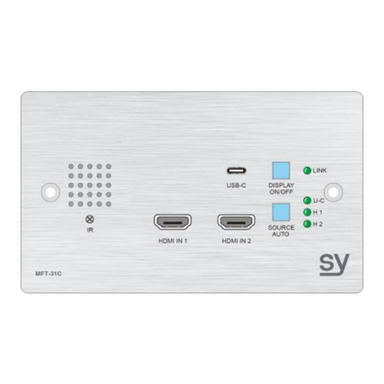 SY MFT-31V User Manual