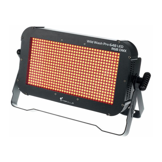 thomann Stairville Wild Wash Pro 648 LED RGB DMX User Manual