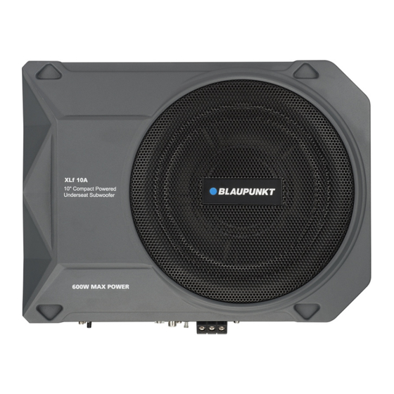 Blaupunkt XLf 10A Manual