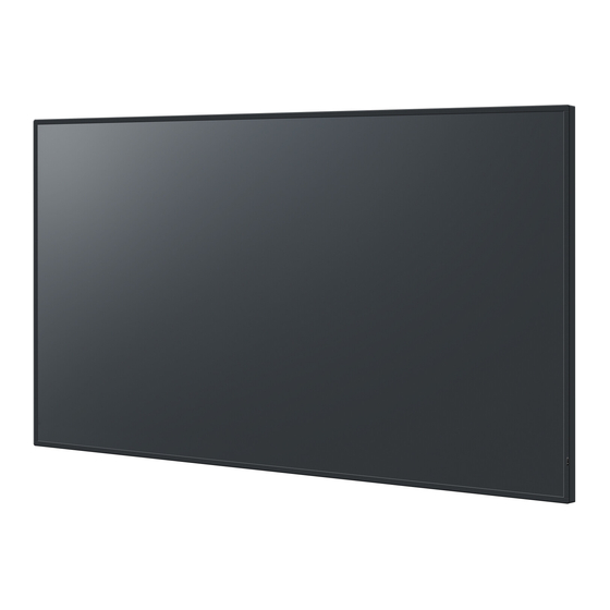 Panasonic TH-86SQ1HW 86-inch Display Manuals