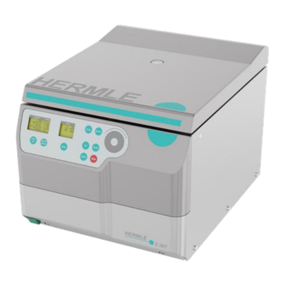 Hermle Z 307 User Manual