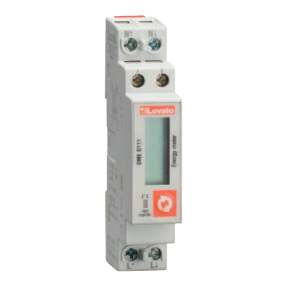 LOVATO ELECTRIC DME D112 Installation Manual