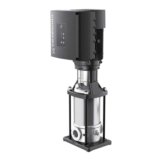 Grundfos CRE Series Installation And Operating Instructions Manual
