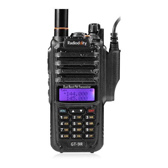 Radioddity GT-9R Manuals