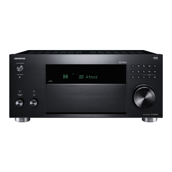 Onkyo TX-RZ3400 Instruction Manual