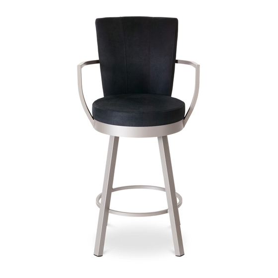 Amisco Cardin Swivel Stool with Arms 41430 Manual