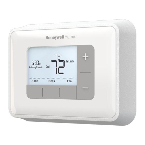 resideo Honeywell Home RTH6360 Series Quick Installation Manual