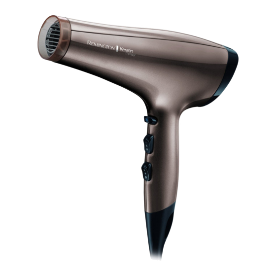 Remington KERATIN THERAPY PRO Manual