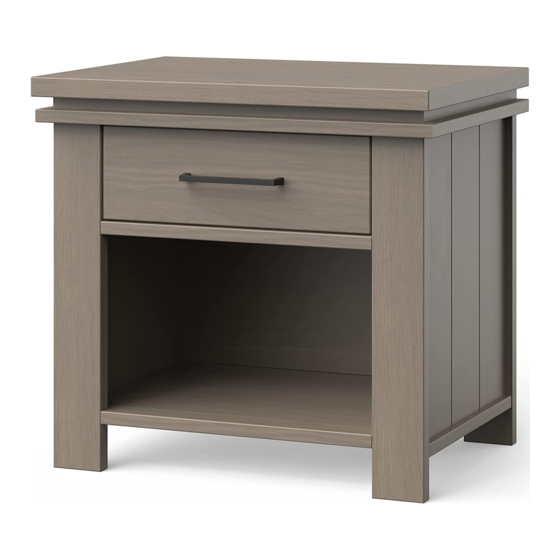 Child Craft F03628 Nightstand Drawer Manuals