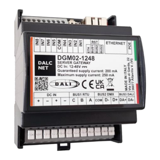 DALCNET DGM02 Server Gateway Converter Manuals