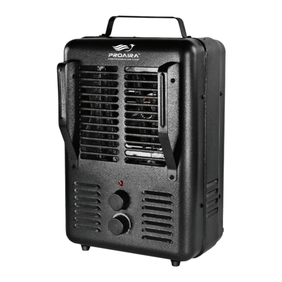 PROAIRA HTR80 Quick Start Manual